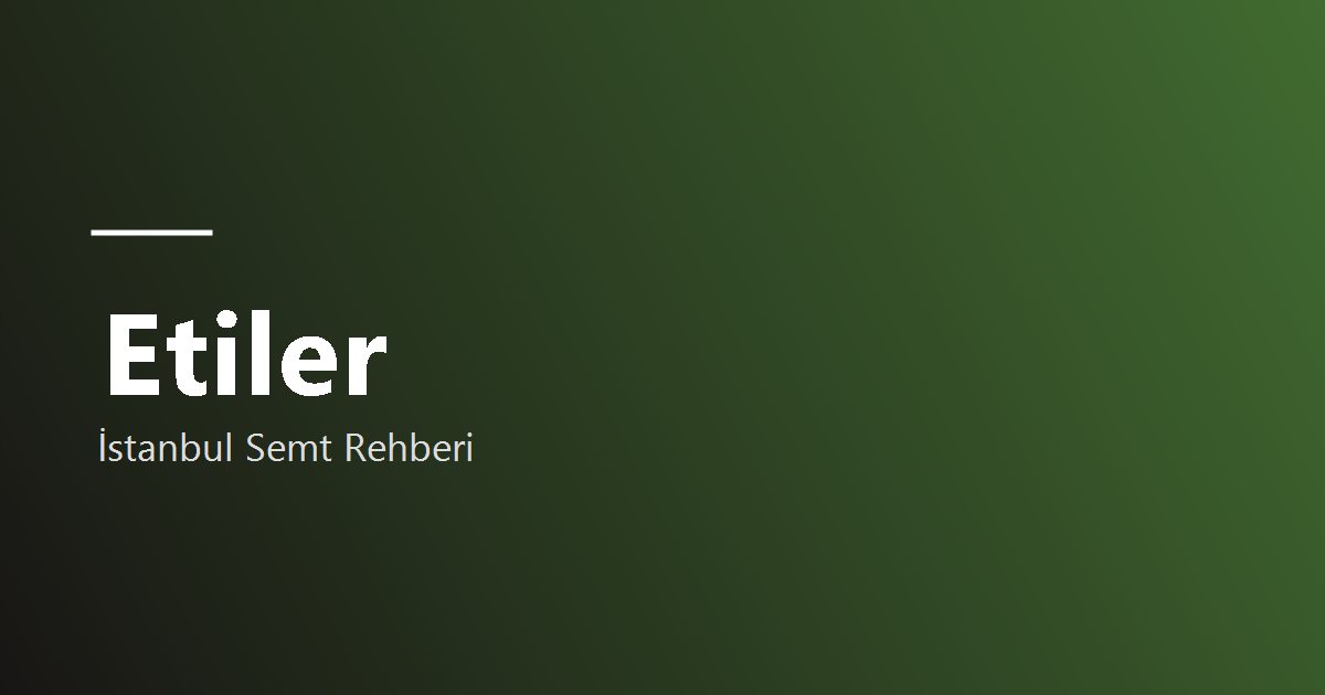 Etiler semti rehber görseli