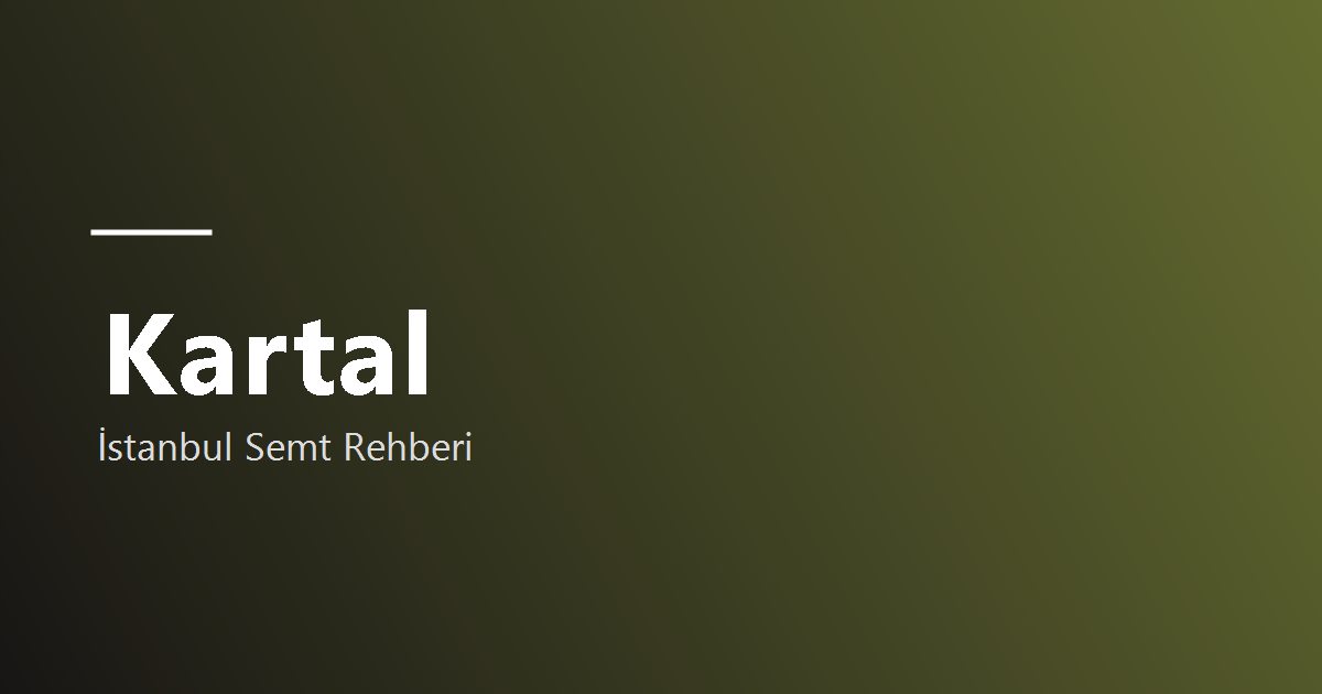 Kartal semti rehber görseli